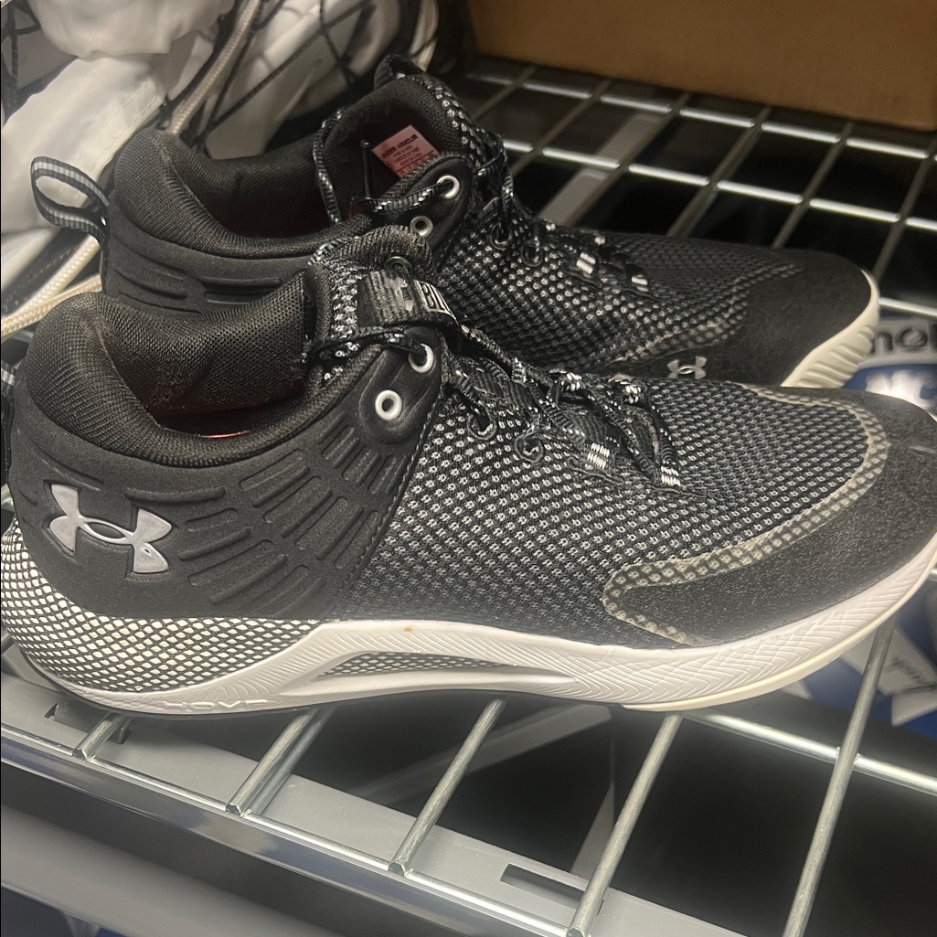 Under Armour Black And Gray Athletic Court Shoes